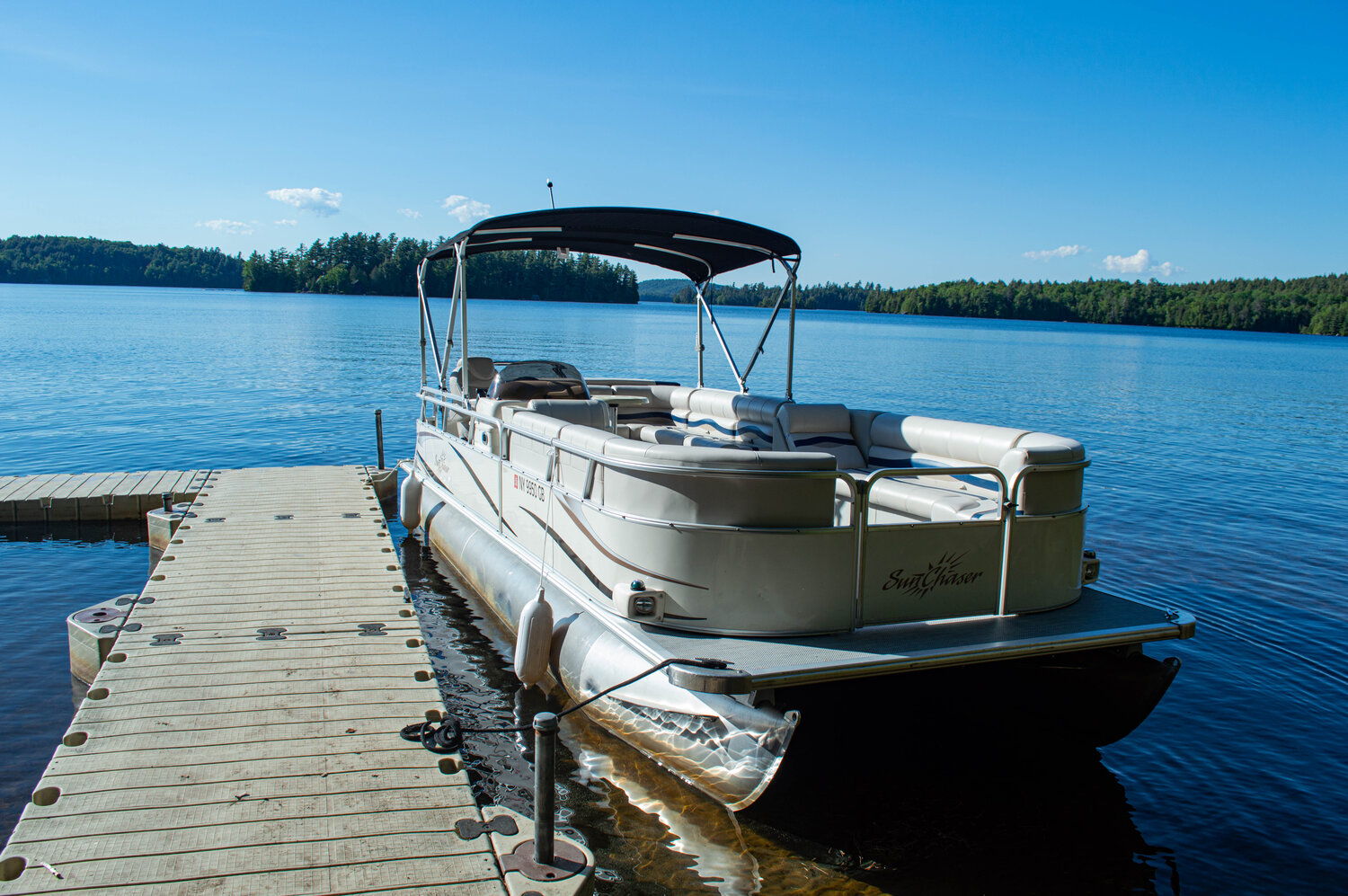 Pontoon Boat Rental Upper Saranac Lake Camp Eastwood